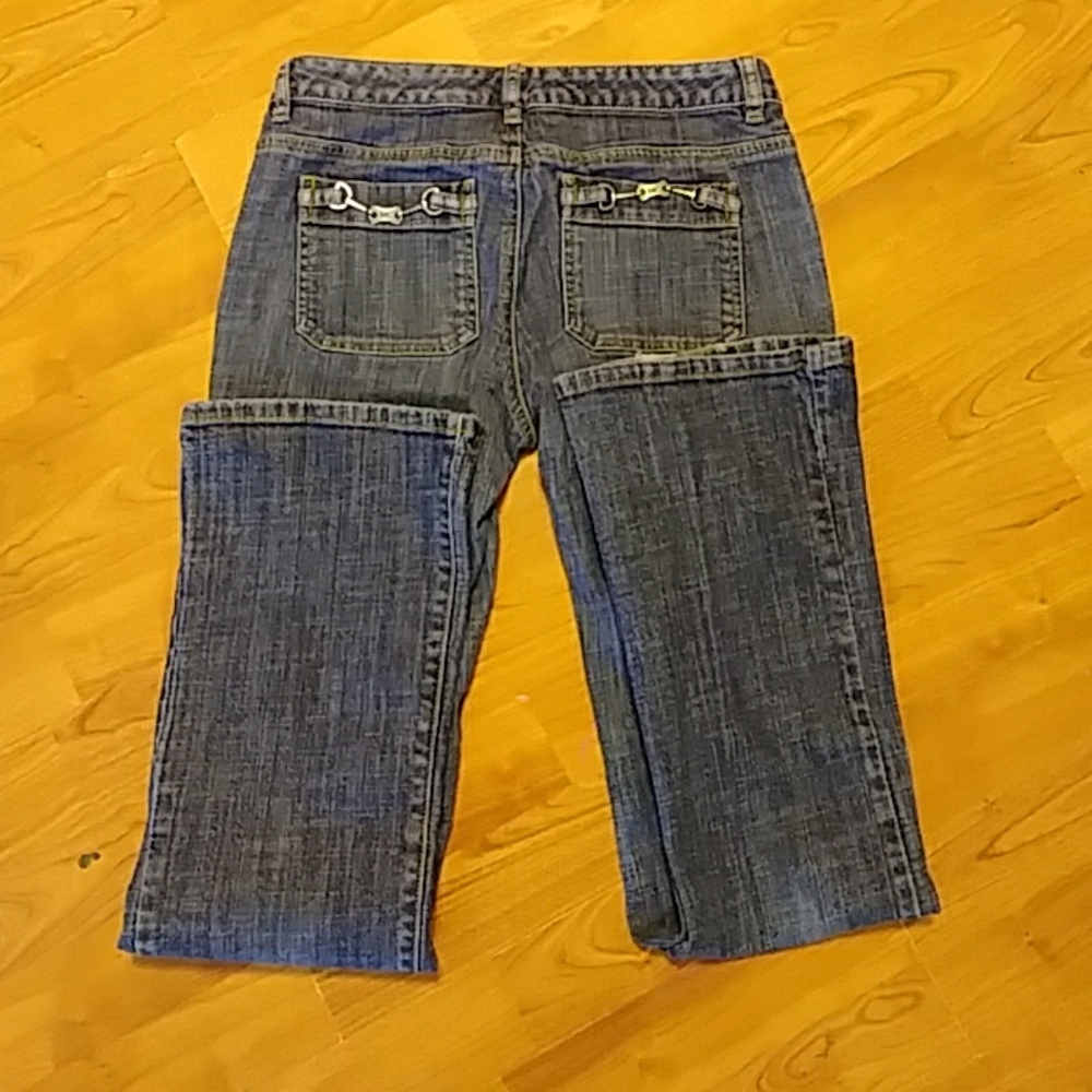 MK Michael Kors Womens Jeans sz 4 B22 Metal back pocket logo - Picture 8 of 15